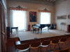 Il palco della Sala degli Affreschi presso l'Accademia Tadini di Lovere