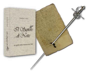 il volume stampato carta avorio e documento archivio stato Venezi firmato dal signore di notte nel 1605